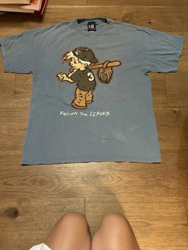 Korn Follow The Leader Shirt Lil Slugger Giant 1990s vintage concert t-shirt, vintage, size L, single stitch, B+ condition
