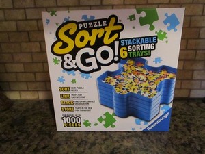 Sort & Go! 6 Stack Trays Puzzle Sorting Stacking Easy Transport Ravensburger
