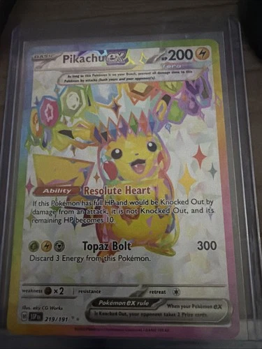 Pokémon Pikachu TCG Surging Sparks EX 219/191