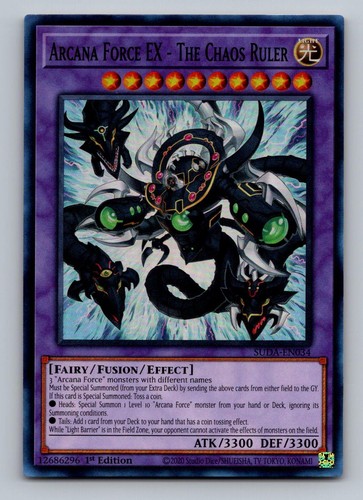 Arcana Force EX - The Chaos Ruler SUDA-JP034 YuGiOh Japanese Supreme Darkness card