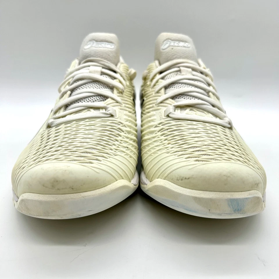 Tênis masculino ASICS Solution Speed FF 2 tamanho 12 preto creme 1041A182 - Imagem 2 de 4