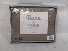 Bare Home Split King Sheet Microfiber 5-Piece Set Color: Brown Taupe