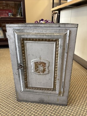 Antique 13.5 X 20  Bread & Cake Cabinet Shelves Vintage Pie Safe Home Comfort