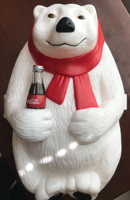 Coca-Cola Polar Bear Plastic Storage Container