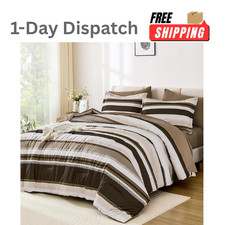 WONGS BEDDING 7 Piece King Comforter Set Brow...