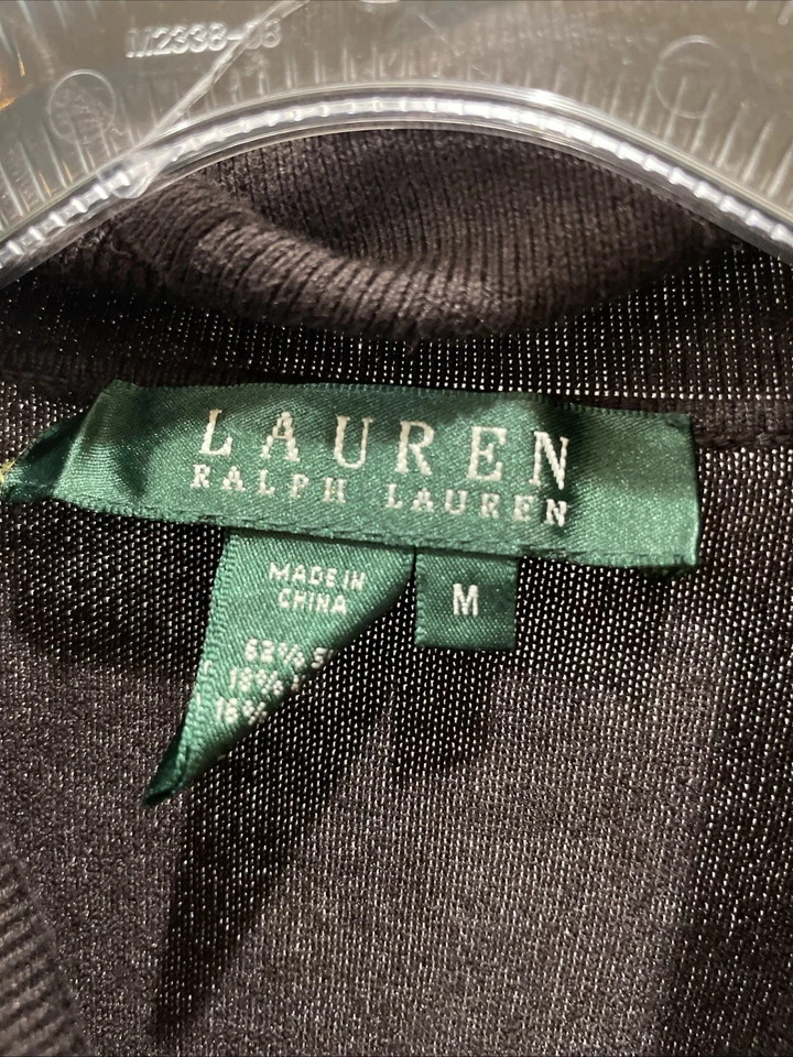 Top Ralph Lauren Marrón Cuello Alto Manga Larga Talla M Precioso Hermoso Foto 2 de 3