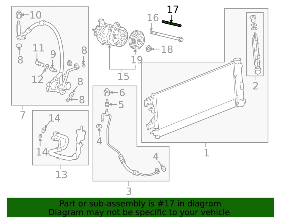 正品通用空调压缩机螺柱 11561936 — 第 2/2 张图片