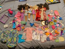 Large Lot of Barbie Dolls And Accessories Vintage