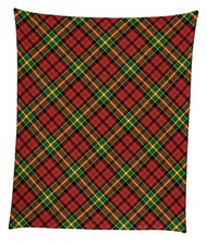 Christmas Plaid Mircofleece Throw Blanket 50"x60"