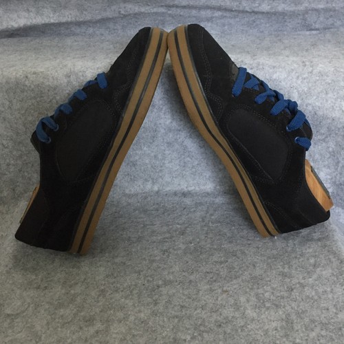 Teva Suede Mesh Sneakers w/ Spider Rubber, Men's 7 (Black w/ Blue Laces) - Picture 6 of 8