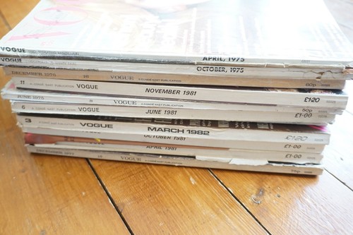 1970s 1980s Vogue Magazine x11 Large Collection Vintage Fashion - Picture 7 of 7