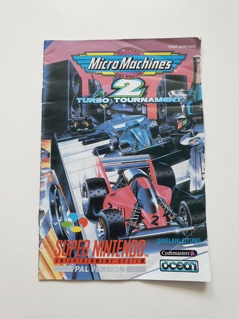 Micro Machines 2 Anleitung - Booklet - SNES - Super Nintendo - guter Zustand Micro Machines 2 Anleitung - Booklet - SNES - Super Nintendo - guter Zustand