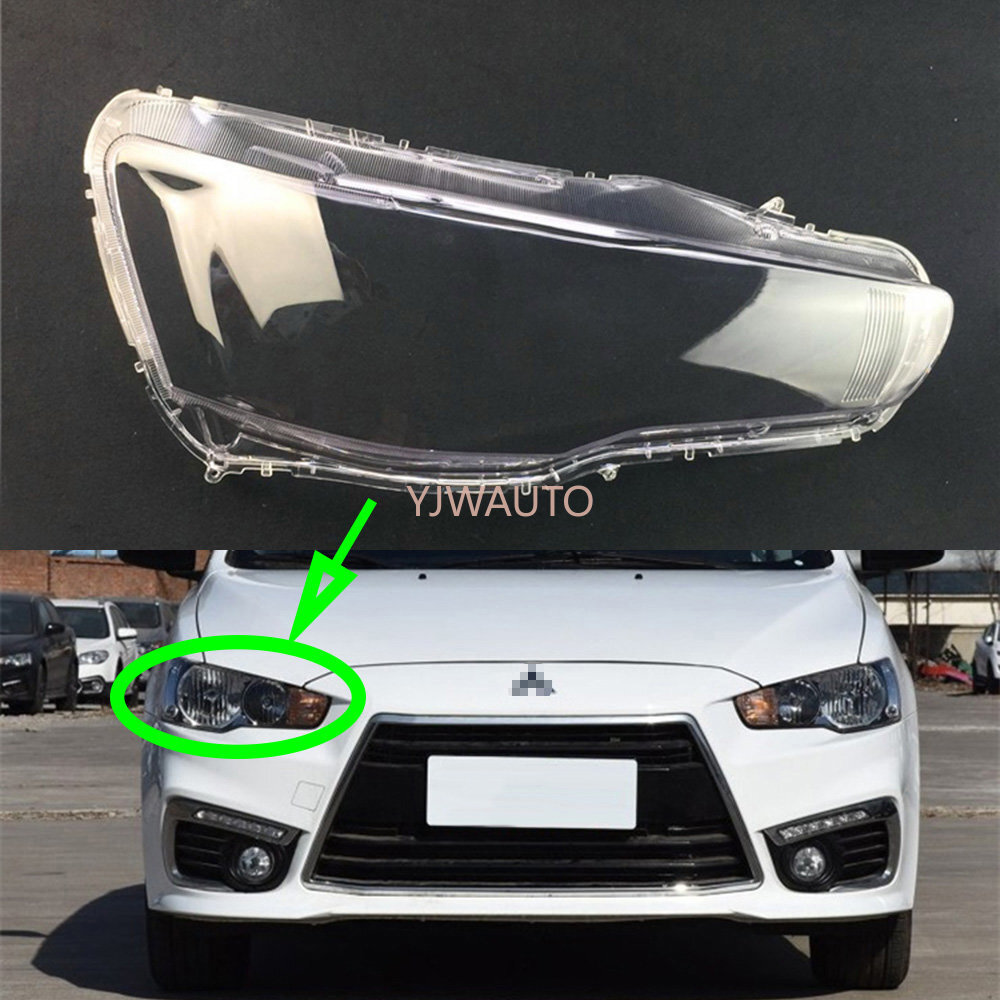 ラエッセ Pair For Mitsubishi Lancer EX 2010~2017 Headlight Cover Car