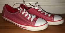 Zapatos Converse All Star Chuck Taylor Dainty OX Casino Vintage Rosa Para Mujer Talla 6.5