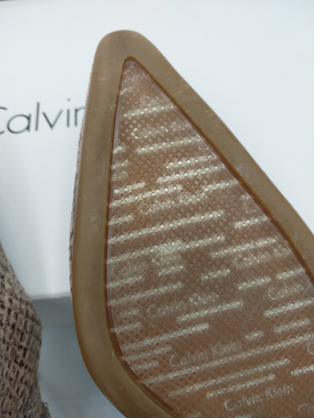 Calvin Klein Day Classic Python Print Leather Sli… - image 4