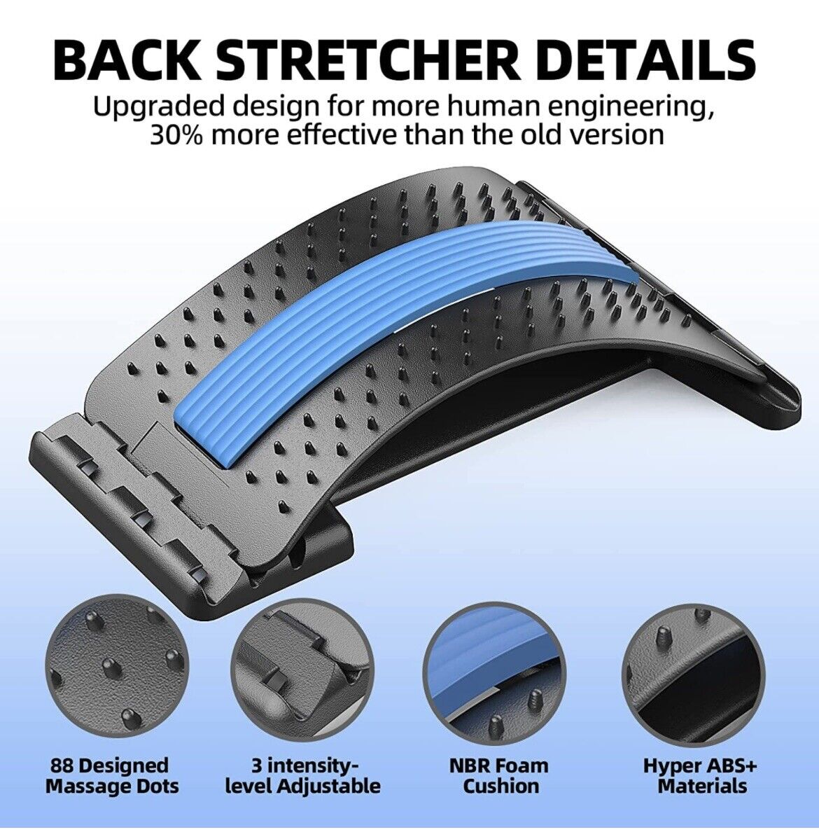 Back Stretcher for Lower Back Pain Relief, Back Cracking Device