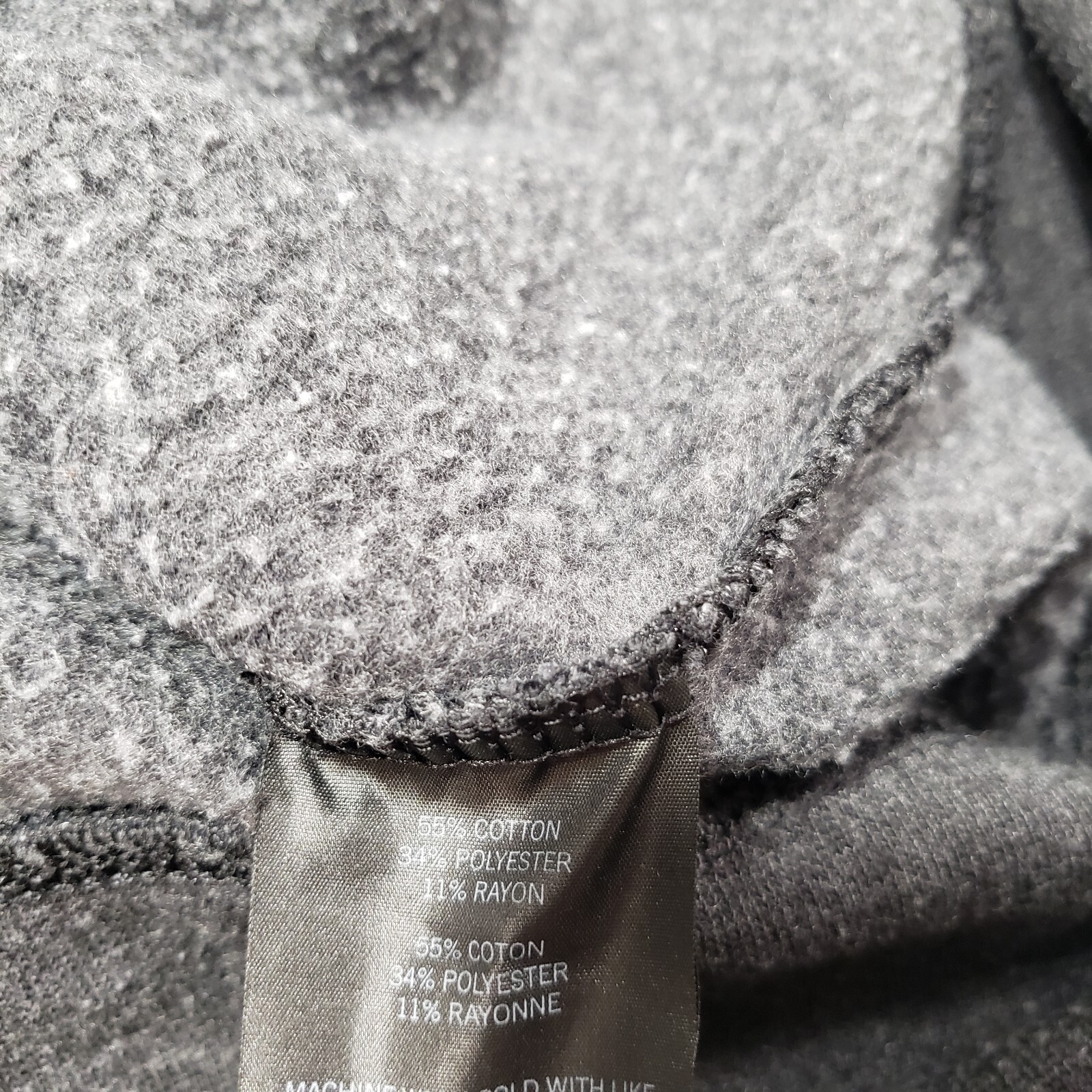 Diesel Power Sweatshirt Womens Large Gray Full Zip Hooded Cowl