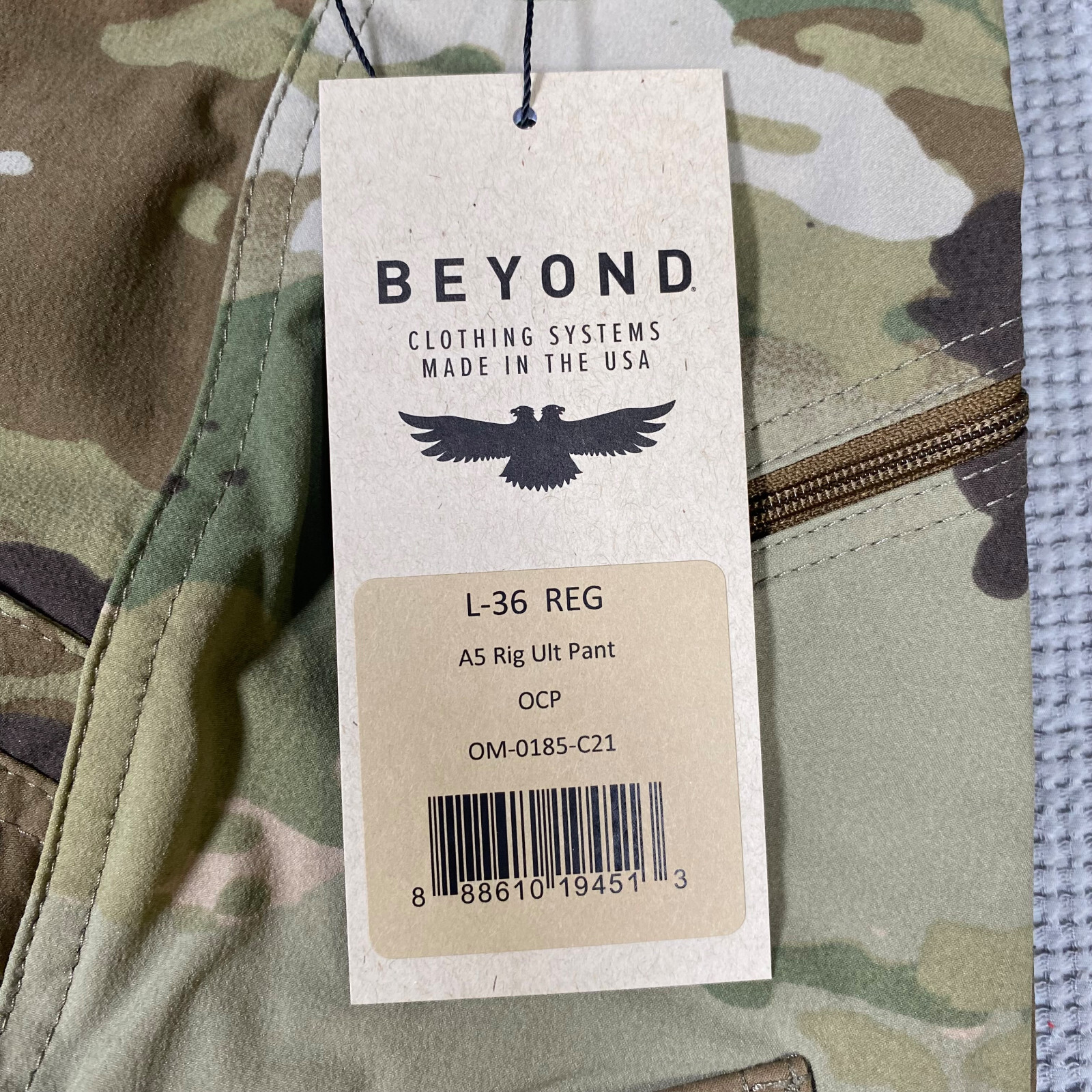 Beyond Clothing A5 RIG ULT Mission Pant Softshell MULTICAM Lightweight ...
