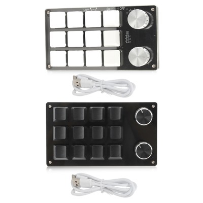One Handed Macro Mechanical Keyboard 12 Key Multifunction DIY Programmable K Kit