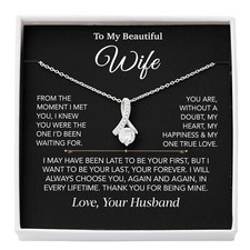 To My Wife Necklace, Christmas Gifts For Women, Anniversary Gift For Wife