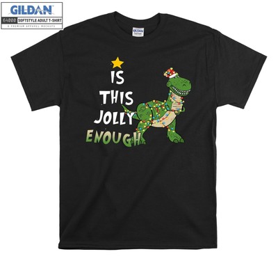 Disney Pixar Toy Story Rex Weihnachtsbeleuchtung Hoodie Tshirt Herren Damen Unisex AB496