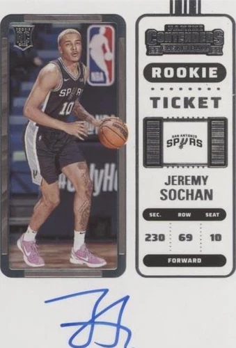 2022-23 Panini Contenders - Jeremy Sochan #123