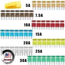 Micro2 Blade Fuses Assorted Kit Car Truck 30A 25A 20A 15A 10A 7.5A 5A 50/100pcs