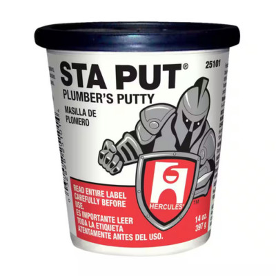 Sta-Put Plumber's Putty 14 oz. - Durable Leak-Proof Sealant for Plumbing Repair