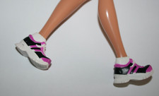 Mattel Barbie Doll Fashion Fever Black and Pink Athletic Shoes