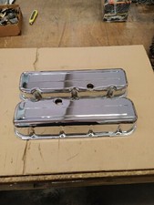 Bbc Big Block Chevy Chrome Steel Tall Profile Valve Covers 1965-86 Lifeline 2120
