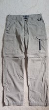 BC Clothing Men's Convertible Hiking Cargo Pants Shorts-Beige 36x31 actual EUC