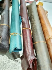 9/10 OZ  GRASS FEED, SUN DRIED Full Grain COW Leather Crafts/Tooling SQFT CUTS