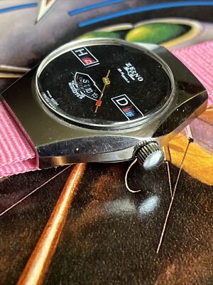 Zeno Deluxe Thermometer Jump Hour 384 203 Men's Vintage Watch | eBay