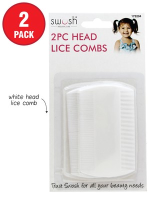 2 Lice Comb Flea Double Sided Nit Free Beauty Salon Hair Head Lice