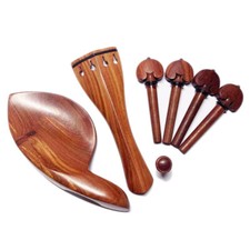 Viola Rose Wood Fitting Tailpiece Chinrest Pegs Endpin Screw Hill Shape Cordiera