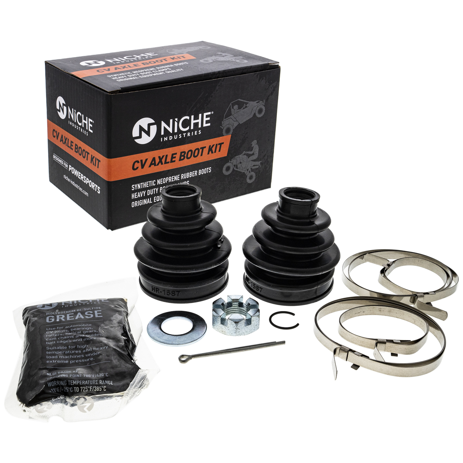 NICHE Front CV Axle Boot Kit for Polaris 2204460 2204459 Sportsman 500 400 800 803467097961