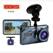 Dash Cam Car dvr camera 4inch full hd 1080p video recorder Dual lens front rear
