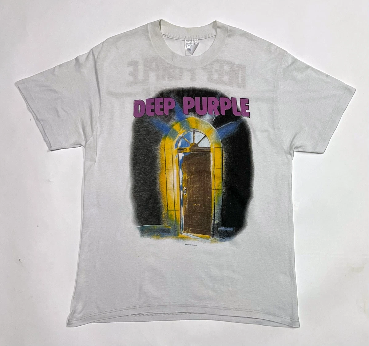 Vintage 1987 Deep Purple House of Blue Light Concert Shirt Sz L Blackmore Glover