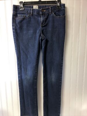 Est 89 Place Girls Skinny Stretch Med Wash Jeans Adjustable (28 X 26)  Sz 14 EUC