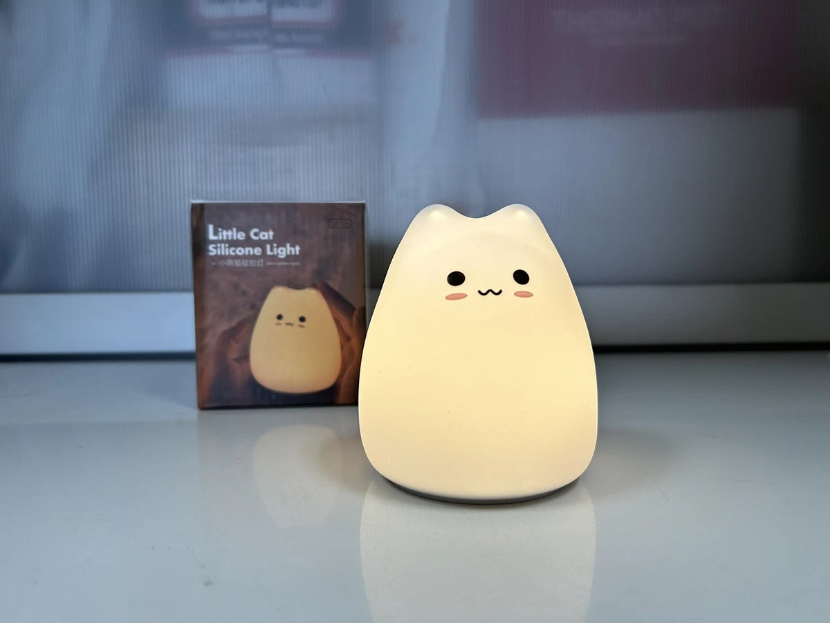 Little Cat Led Night light Silicone 9 color changing night light