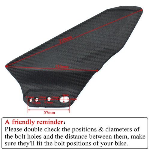 Winglet Aerodynamic Wing Kit Spoiler Matte For Kawasaki Ninja 250 Honda CBR600RR - Picture 4 of 12