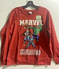 Marvel Superheroes Reversible Women Juniors Sweatshirt, Available Size M L New