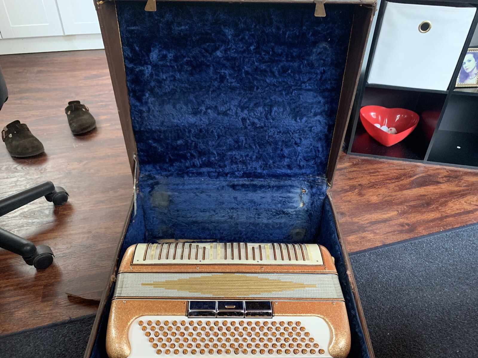 Vintage Grande Vox Piano Accordion By Colombo & Sons Made In Italy W