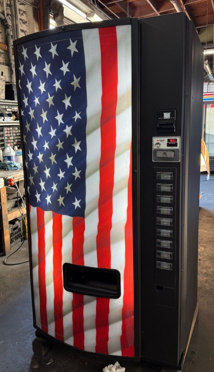 Dixie Narco 501E Soda Beverage Vending Machine USA FLAG MDB | eBay