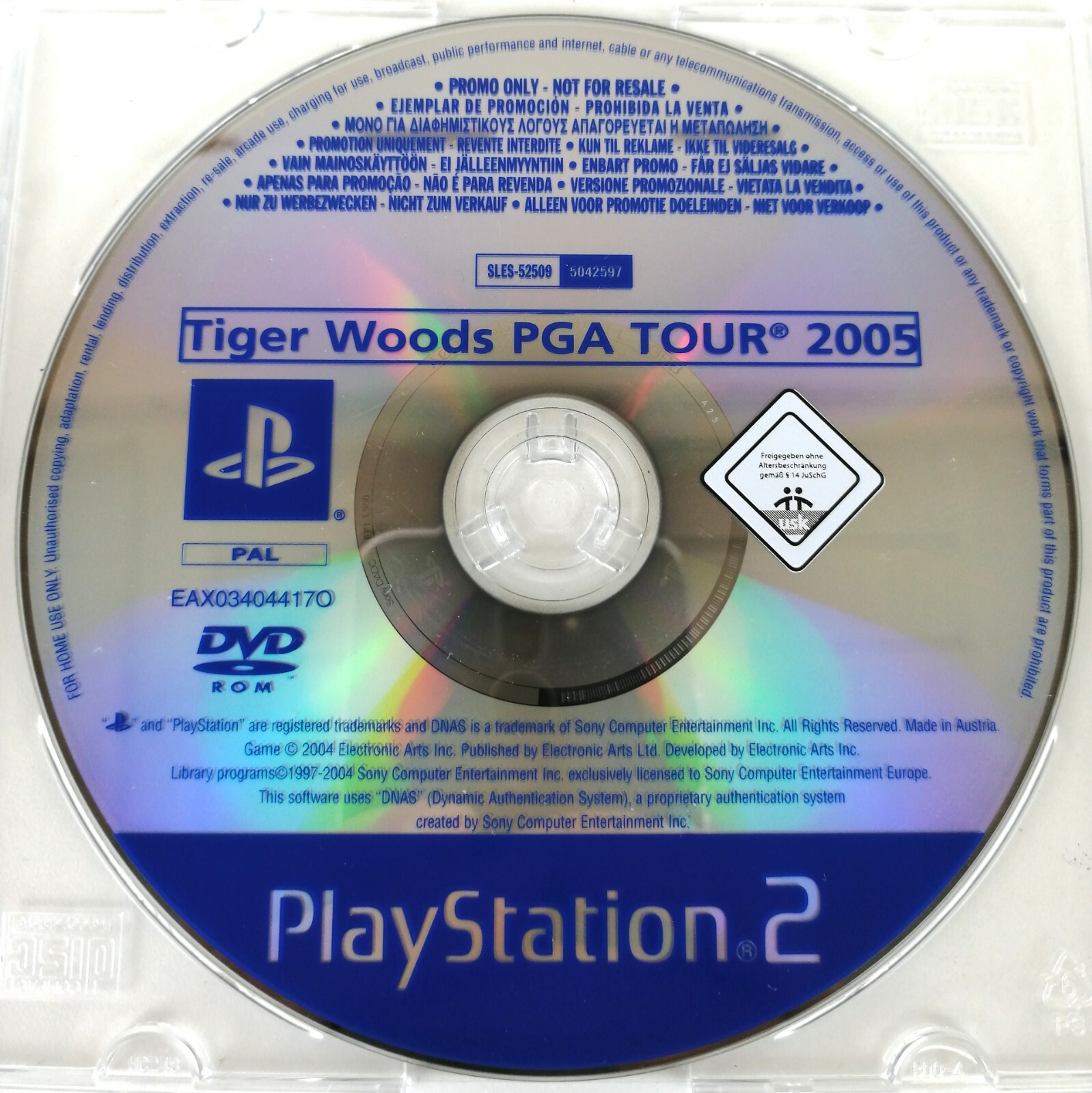 TIGER WOODS PGA TOUR 2005 - PLAY STATION 2 - PS2 - PROMO