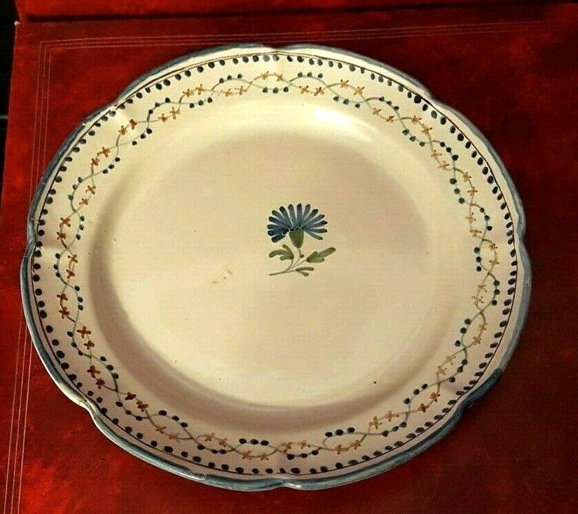 Beautiful Antique Plate In Faience - 19th Century | eBay