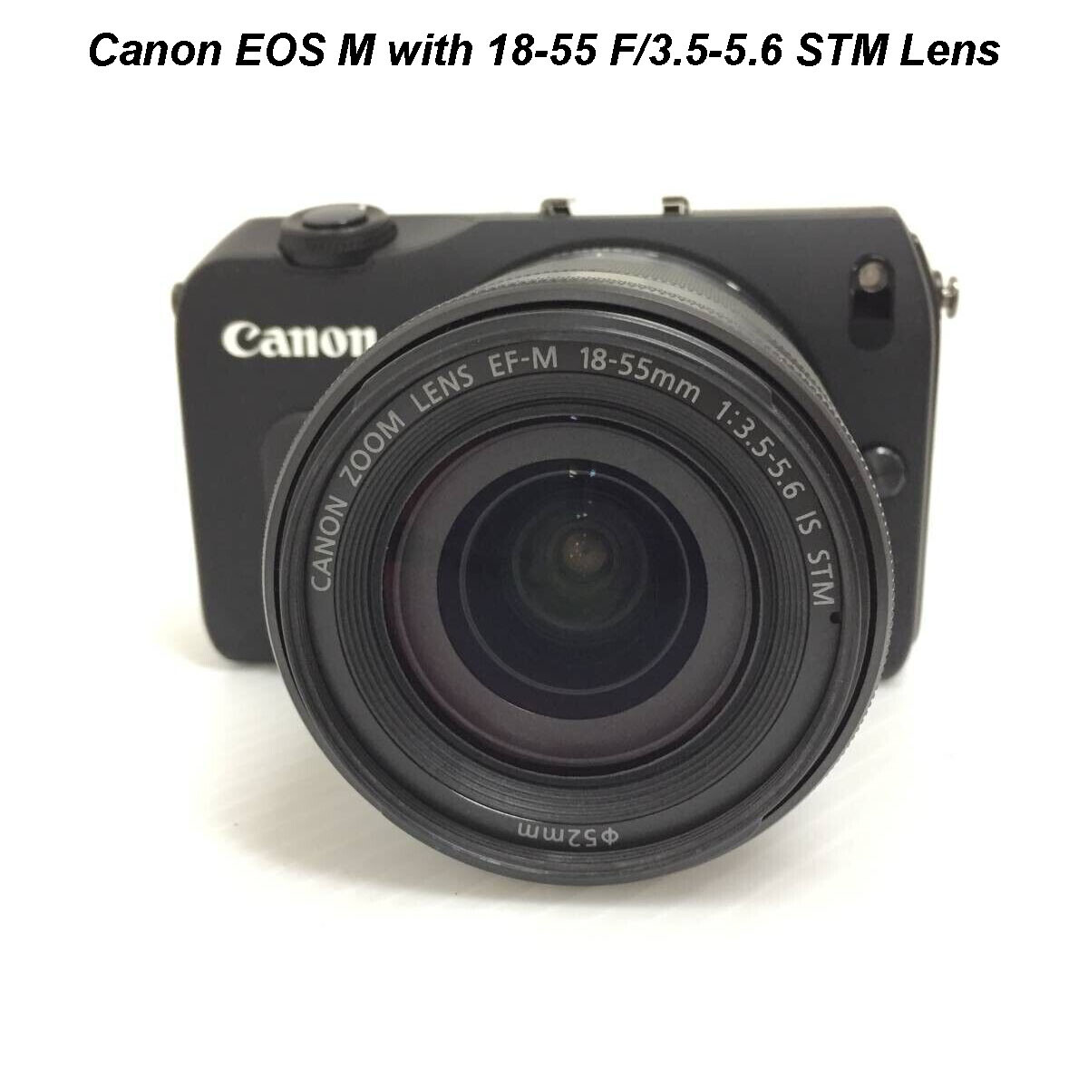 Canon EOS M Mirrorless Digital Camera w/18-55 F/3.5-5.6 STM Lens w 
