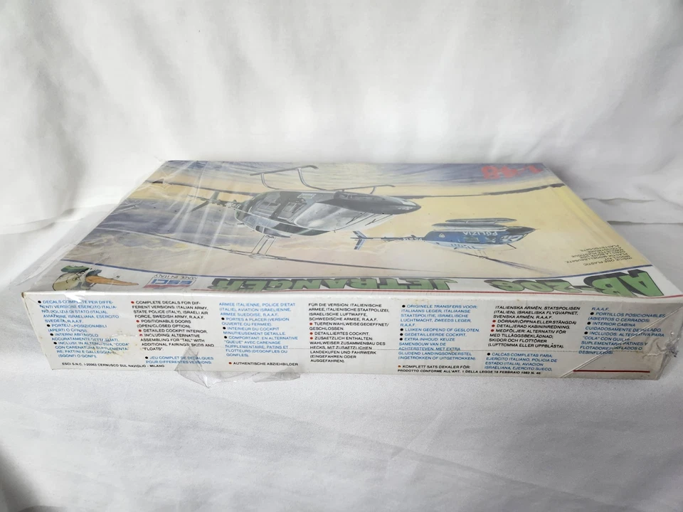 ESCI AB-206 Jetranger Helicopter 1:48 Scale 1983 New Open Box Model Kit 4061 - Image 3 of 4