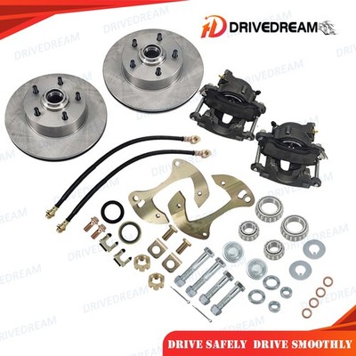 For 1955-64 Chevy Full Size Impala Bel Air Car Deluxe Disc Brake Kit, 5 x 4-3/4''