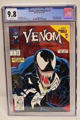 Vintage 1993 Marvel Venom Lethal Protector #1 CGC 9.8 Red Foil Spider-Man Comic
